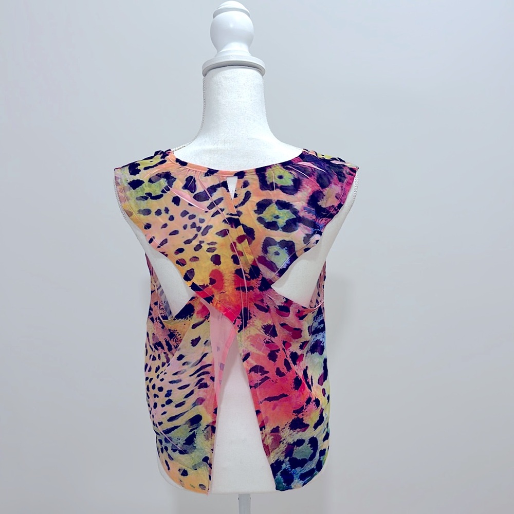 Multi Colored Leopard Top